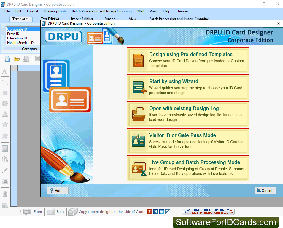 ID Card Designer - Corporate Edition Screenshot