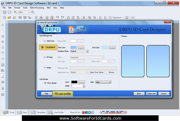 Software for ID Cards screenshot