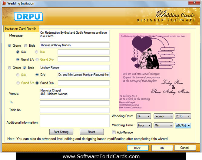 Software for Wedding Cards Windows 11 download