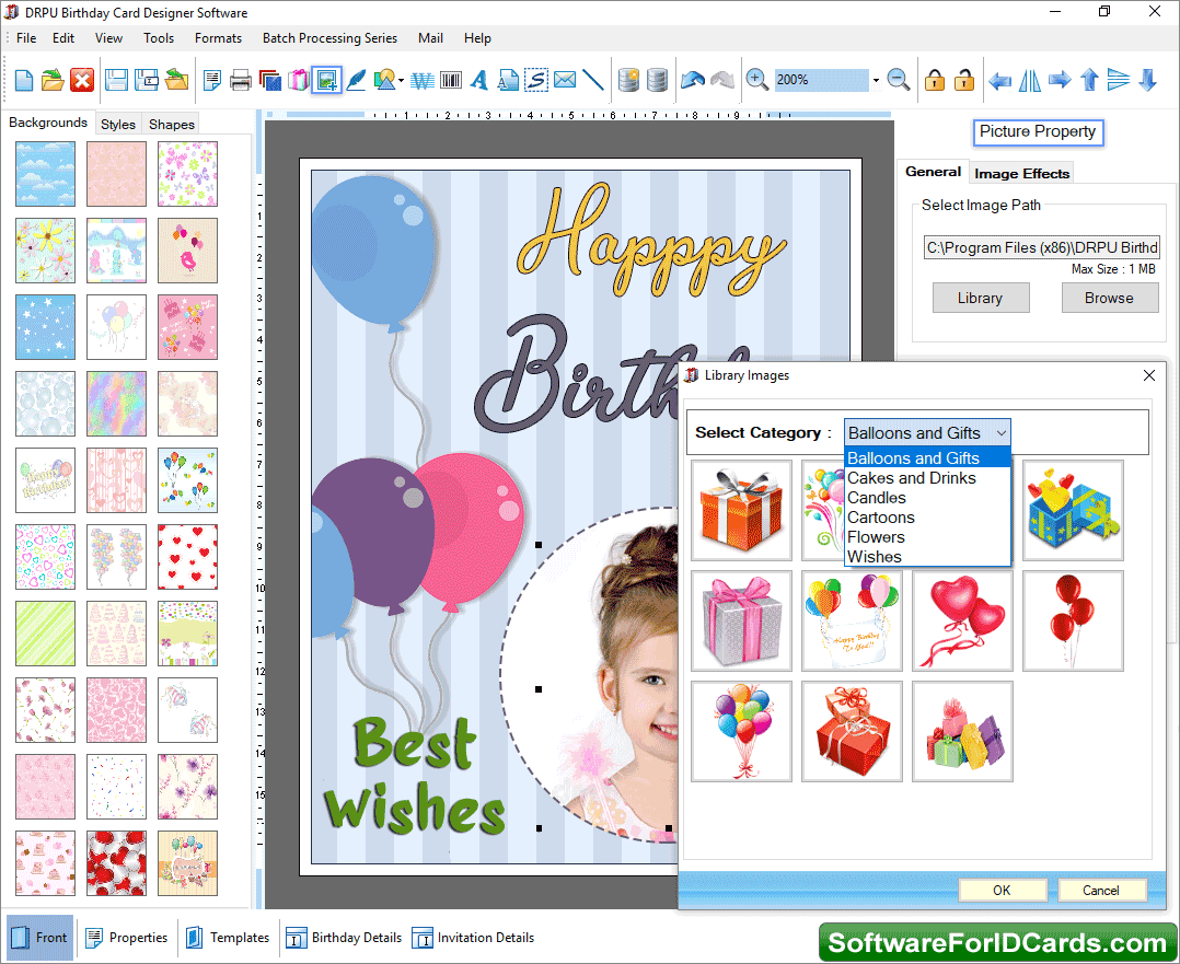 Birthday Cards Designing Software