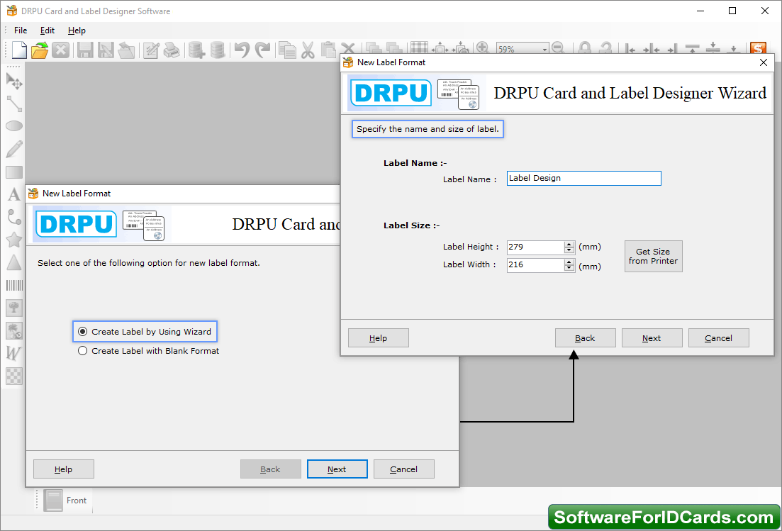 Card and Label Designing Software New Label