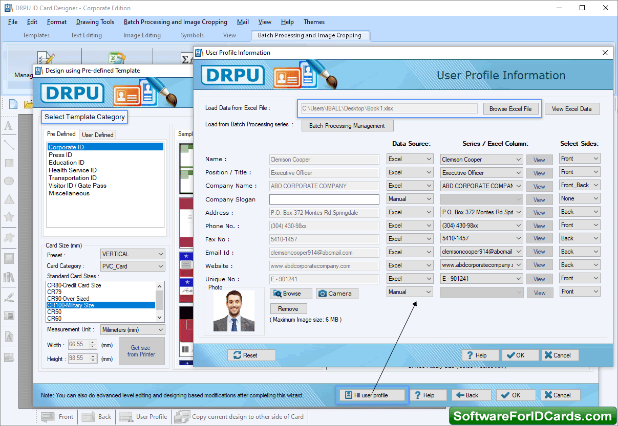 Fill User Profile Information Fill User Profile Information