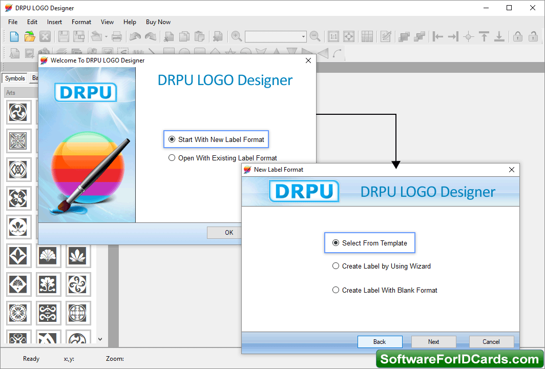 Logo Designing Software Selct Template