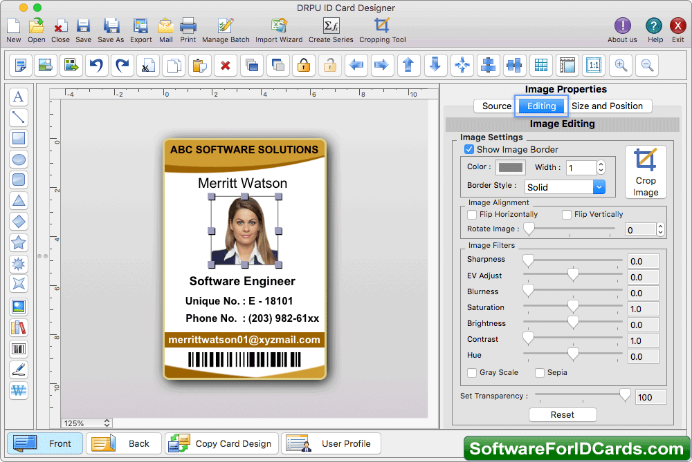 Mac ID Card Design Software